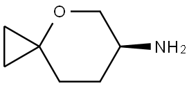 (S)-4-oxaspiro[2.5]octan-6-amine Struktur