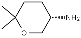 2H-Pyran-3-amine, tetrahydro-6,6-dimethyl-, (3S)- Struktur