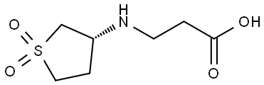 3-[[(3R)-1,1-dioxothiolan-3-yl]amino]propanoic acid Struktur