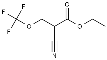 ethyl 2-cyano-3-(trifluoromethoxy)propanoate Struktur