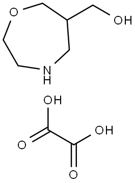 oxalic acid 1,4-oxazepan-6-ylmethanol Struktur