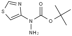 tert-butyl N-amino-N-thiazol-4-yl-carbamate Struktur