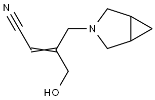 (Z)-3-(3-azabicyclo[3.1.0]hexan-3-ylmethyl)-4-hydroxy-but-2-enenitrile Struktur