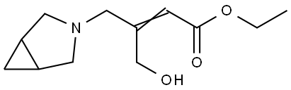 ethyl (Z)-3-(3-azabicyclo[3.1.0]hexan-3-ylmethyl)-4-hydroxy-but-2-enoate Struktur