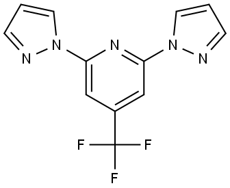 2,6-Di(1H-pyrazol-1-yl)-4-(trifluoromethyl)pyridine Struktur