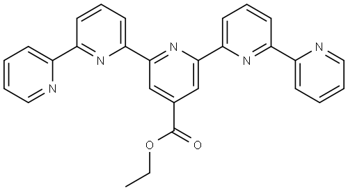 2,2':6',2'':6'',2''':6''',2''''-QUINQUEPYRIDINE-4''-CARBOXYLIC ACID ETHYL ESTER Struktur