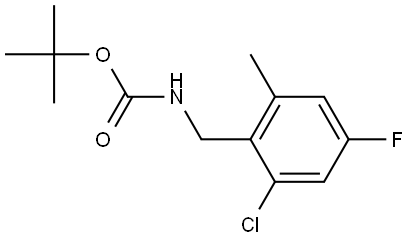 tert-Butyl 2-chloro-4-fluoro-6-methylbenzylcarbamate Struktur