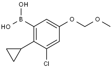 Boronic acid, B-[3-chloro-2-cyclopropyl-5-(methoxymethoxy)phenyl]- Struktur