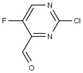 4-Pyrimidinecarboxaldehyde, 2-chloro-5-fluoro- Struktur