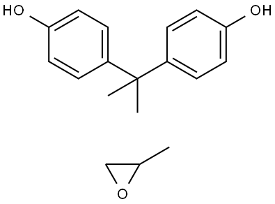 4,4'-(1-methylethylidene)bis-pheno polymer with methyloxirane Struktur