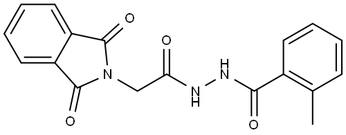 2-(1,3-DIOXO-1,3-DIHYDRO-2H-ISOINDOL-2-YL)-N'-(2-METHYLBENZOYL)ACETOHYDRAZIDE Struktur