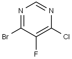 4-Bromo-6-chloro-5-fluoropyrimidine Struktur