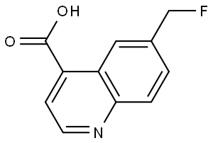 4-Quinolinecarboxylic acid, 6-(fluoromethyl)- Struktur