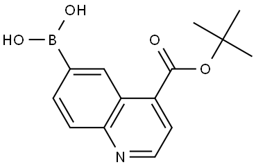 (4-(tert-Butoxycarbonyl)quinolin-6-yl)boronic acid Struktur