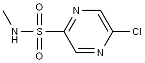 5-chloro-N-methylpyrazine-2-sulfonamide Struktur