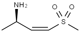 3-Buten-2-amine, 4-(methylsulfonyl)-, (2R,3Z)- Struktur