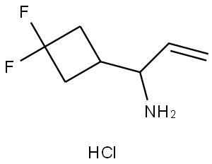 1-(3,3-Difluorocyclobutyl)prop-2-en-1-amine hydrochloride Struktur