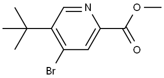 methyl 4-bromo-5-(tert-butyl)picolinate Struktur