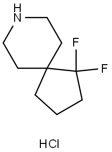 1,1-difluoro-8-azaspiro[4.5]decane hydrochloride Struktur