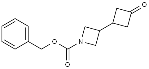 benzyl 3-(3-oxocyclobutyl)azetidine-1-carboxylate Struktur