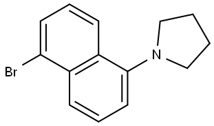 1-(5-bromonaphthalen-1-yl)pyrrolidine Struktur