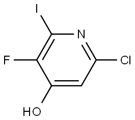 6-Chloro-3-fluoro-2-iodopyridin-4-ol Struktur