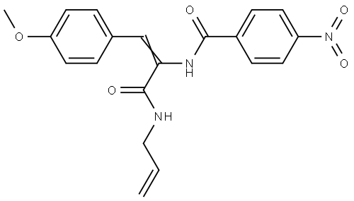 N-(1-((ALLYLAMINO)CARBONYL)-2-(4-METHOXYPHENYL)VINYL)-4-NITROBENZAMIDE Struktur