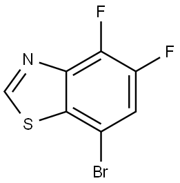 Benzothiazole, 7-bromo-4,5-difluoro- Struktur