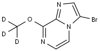 3-bromo-8-(methoxy-d3)imidazo[1,2-a]pyrazine Struktur