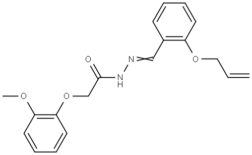 N'-(2-(ALLYLOXY)BENZYLIDENE)-2-(2-METHOXYPHENOXY)ACETOHYDRAZIDE Struktur