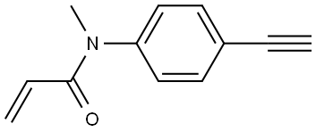 N-(4-ethynylphenyl)-N-methylprop-2-enamide Struktur