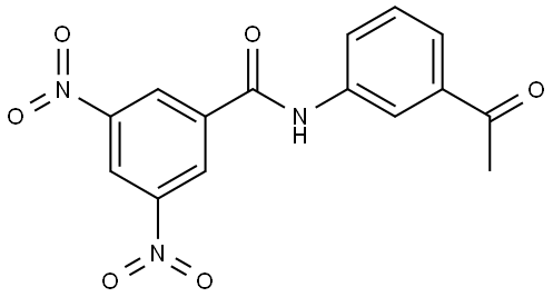 N-(3-ACETYLPHENYL)-3,5-DINITROBENZAMIDE Struktur