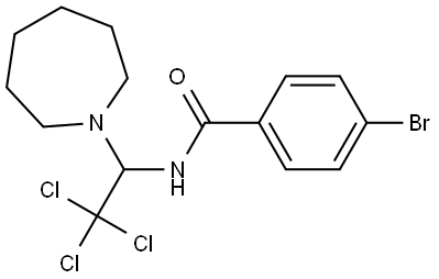 N-(1-(1-AZEPANYL)-2,2,2-TRICHLOROETHYL)-4-BROMOBENZAMIDE Struktur