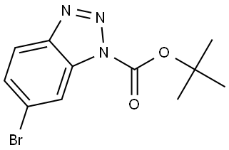 tert-butyl 6-bromo-1H-benzo[d][1,2,3]triazole-1-carboxylate Struktur