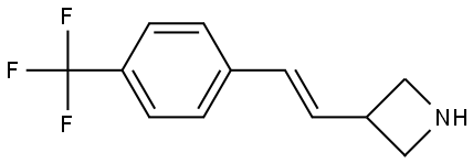 3-[(E)-2-[4-(trifluoromethyl)phenyl]ethenyl]azetidine Struktur