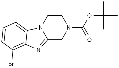 Pyrazino[1,2-a]benzimidazole-2(1H)-carboxylic acid, 9-bromo-3,4-dihydro-, 1,1-dimethylethyl ester Struktur