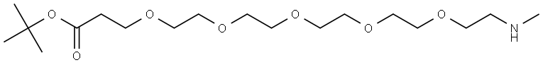 MeNH-PEG5-COOtBu Struktur