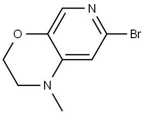 1H-Pyrido[3,4-b][1,4]oxazine, 7-bromo-2,3-dihydro-1-methyl- Struktur