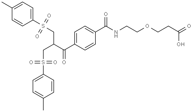 Bis-sulfone-PEG1-Acid Struktur