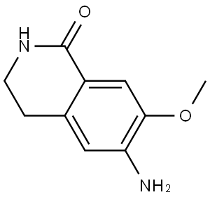 6-Amino-7-methoxy-3,4-dihydroisoquinolin-1(2H)-one Struktur