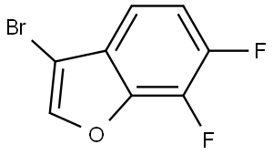 Benzofuran, 3-bromo-6,7-difluoro- Struktur