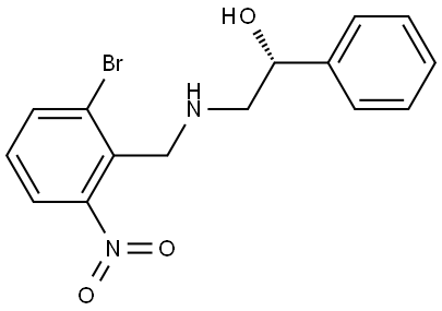 2-((2-bromo-6-nitrobenzyl)amino)-1-phenylethan-1-ol Struktur