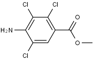 methyl 4-amino-2,3,5-trichlorobenzoate Struktur