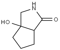 3a-Hydroxyhexahydrocyclopenta[c]pyrrol-1(2H)-one Struktur