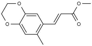 Methyl (E)-3-(7-methyl-2,3-dihydrobenzo[b][1,4]dioxin-6-yl)acrylate Struktur