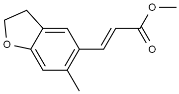 Methyl (E)-3-(6-methyl-2,3-dihydrobenzofuran-5-yl)acrylate Struktur