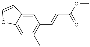 Methyl (E)-3-(6-methylbenzofuran-5-yl)acrylate Struktur