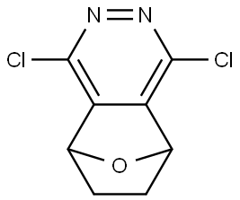 5,8-Epoxyphthalazine, 1,4-dichloro-5,6,7,8-tetrahydro- Struktur