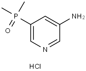 3-Pyridinamine, 5-(dimethylphosphinyl)-, hydrochloride (1:1) Struktur