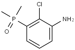 Benzenamine, 2-chloro-3-(dimethylphosphinyl)- Struktur